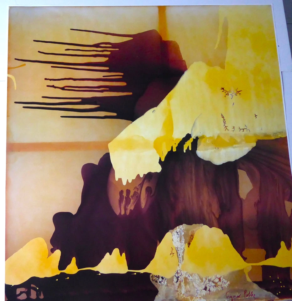 SIGMAR POLKE - "HYPERBORÄISCH" - FARBOFFSETLITHOGRAFIE - 2002 - SIGNIERT!!!