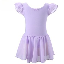 New Short Sleeves Dress Kids Dance Ballet Leotard Girls Bodysuit Gift for Kids