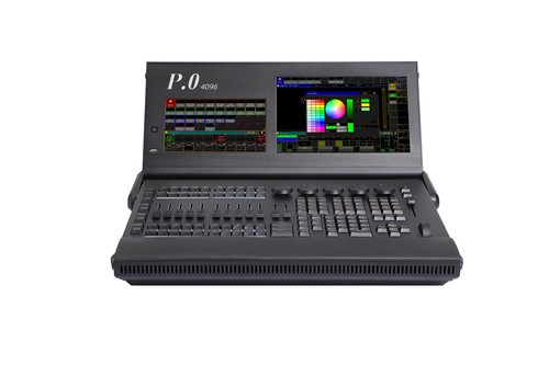 New P0 Stage light Console RGB Backlight Motorized Faders M A 2 DMX Controller - Picture 4 of 5