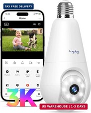 3K 5MP Light Bulb Home Security Camera,Wireless Outdoor-2.4GHz Camera 2-Way Talk