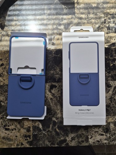 Coque téléphone Samsung Z Flip 7 bleue