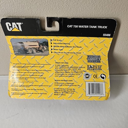 2005 Cat Norscot Diecast 1:87 730 Water Tank Truck 55406 - Picture 6 of 9