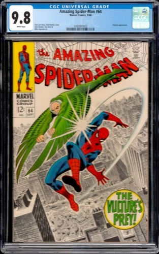 Amazing Spider-Man #64 Marvel Comics 1968 Vulture Appearance CGC 9.8