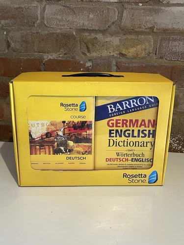Rosetta Stone German Deutsch Language Course CDS With Dictionary