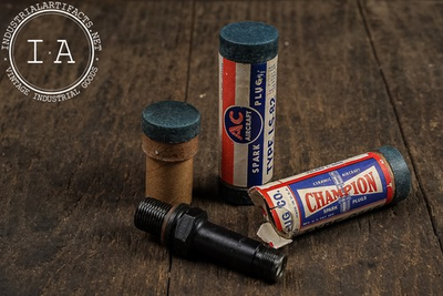 #ad #ad Vintage Champion and AC Spark Plug Tubes with Plug Insert $40.00