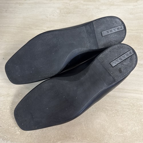 MEN PRADA LOAFERS SIZE 9 Black Leather - Bild 6 von 8