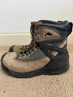 Men's 12 M Simms Freestone Wading Boots Lace-Up Vibram Soles Fly Fishing Ankle