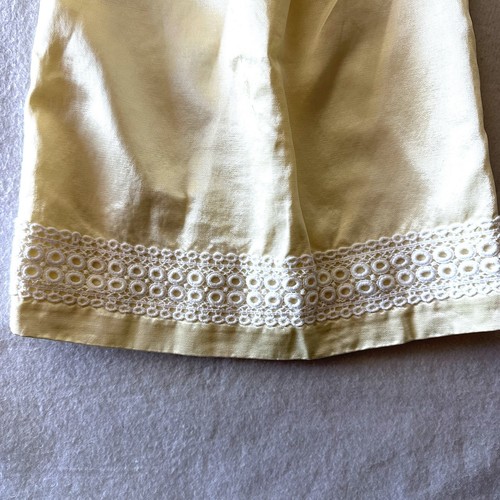 Janie and Jack 6-12 Spring Plendor Bloomers bestickt gelb Spitze Satin Kleid - Bild 3 von 7