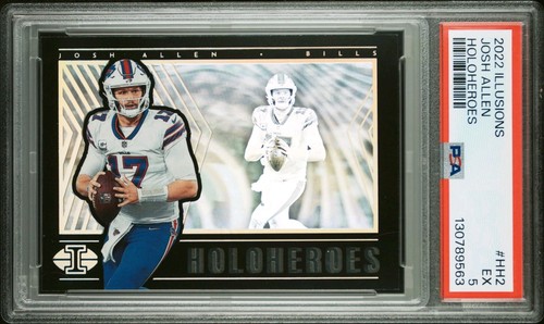 Josh Allen 2022 Panini Illusions Holoheroes #HH2 (PSA 5)