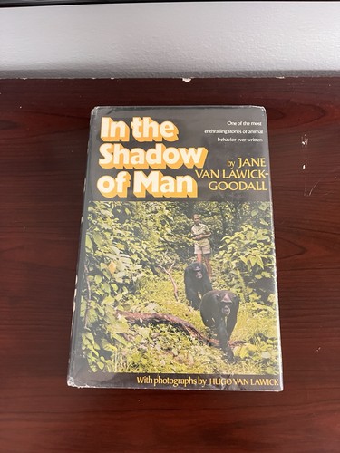 In The Shadow of Man: Jane Goodall 1971 First Ed. 7th Printing HC DJ EX-Library - Bild 1 von 16