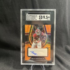 Brian Robinson Jr RC 2022 Select Draft Picks Orange Pulsar Auto Rare SSP /30 🔥
