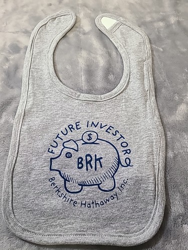 Berkshire Hathaway 2025 Baby Bib Omaha Ne BRK Future Investor - Picture 2 of 5