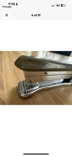 Ace Liner Aceliner Model 502 Stapler vintage Retro Art Deco, Works great - Bild 3 von 5
