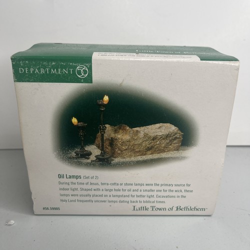 Department 56 Little Town Of Bethlehem Öllampen #59905 selten