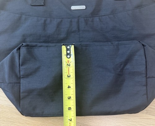 Baggallini | Lightweight Travel Tote | Black Nylon | Front Pockets | Large - Picture 6 of 14
