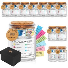 12 Pack Bible Verse Jar,Read Me When Bible Verses Jar for Emotions and Feelin...