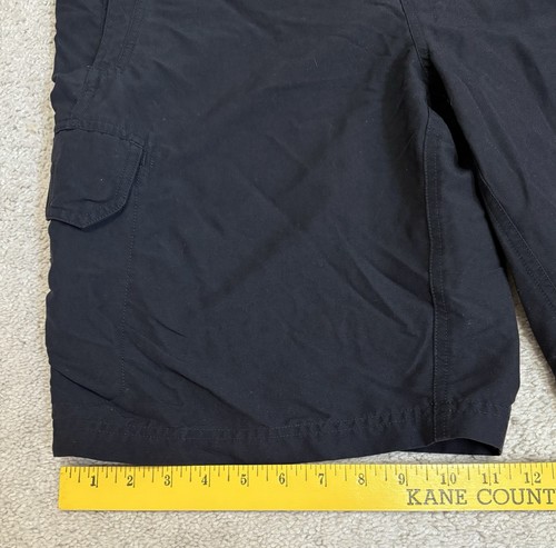 Pantalones Cortos Carga Lululemon Para Hombre Talla 34 Negro Tira Cómica 6 Bolsillos Broches Informales - Imagen 6 de 20
