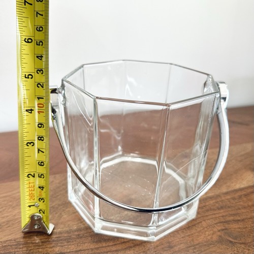 Vintage French Luminarc Glass Ice Bucket Octime - Picture 7 of 8