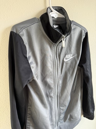Nike Juvenil Sudadera Cremallera Completa Chaqueta de Pista 6-7 Grande Gris - Imagen 8 de 17