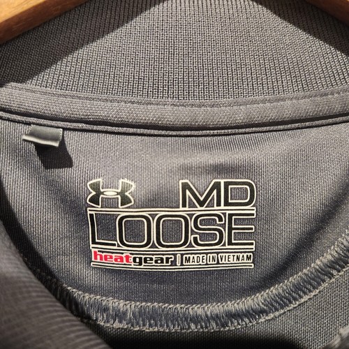 Under Armour Herren grau lockere Passform Southern Methodist University Polo Größe Medium - Bild 4 von 12