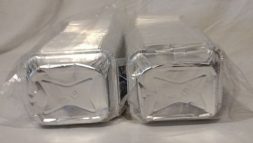 Aluminum Foil Pans 5x5x1 Kitchen Storage Leftover Baking Takeout Food 100 Ct - Picture 1 of 4