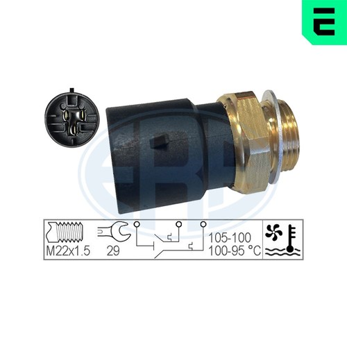 TEMPERATURE SWITCH RADIATOR FAN 330226 FOR OPEL VECTRA/B/Hatchback 1.8L 4cyl - Picture 2 of 9