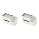 2 Count Papieraufbewahrungsorganisator Taschentuchhalter Tissue -Organisator