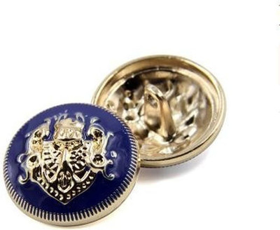 10PCS Clothes Buttons - Fashion Sewing Button round Shaped Metal Button Set for