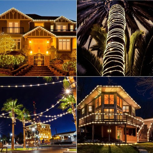 Solar LED String Fairy Lights Strip Super Bright Garden Outdoor Wedding Party AU - Picture 13 of 23