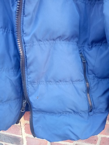 CAPPOTTO BOMBER UOMO BLU CON CAPPUCCIO MICHAEL KORS DESIGNER TAGLIA MEDIA - Foto 5 di 5