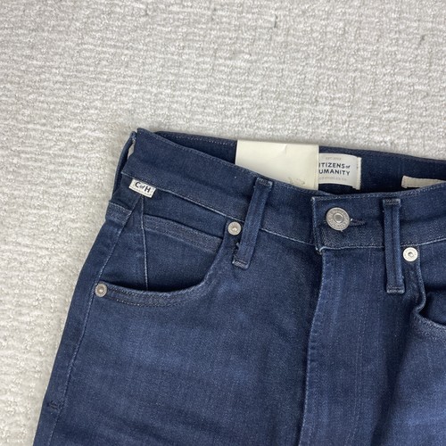 NEW! NWT CITIZENS OF HUMANITY Chrissy High Rise Skinny Dark Blue Size 24 - Picture 5 of 21