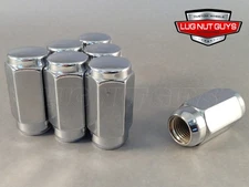 16 Lug Nuts Long Duplex Acorn 1/2-20 XL 1.9" Tall Chrome 7/8 Hex