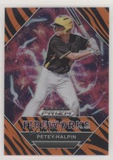 2020 Panini Prizm Draft Picks Fireworks Tiger Stripes 18/99 Petey Halpin 1u6