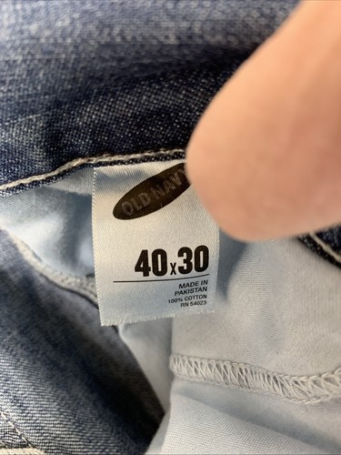 Y2K Old Navy Painters Carpenter Jeans Mens 40x30 Grunge Baggy Loose Fit Denim - Picture 10 of 11