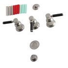 Kingston Brass KB632.DKL Kaiser 1.5 GPM Widespread Bidet Faucet - Nickel