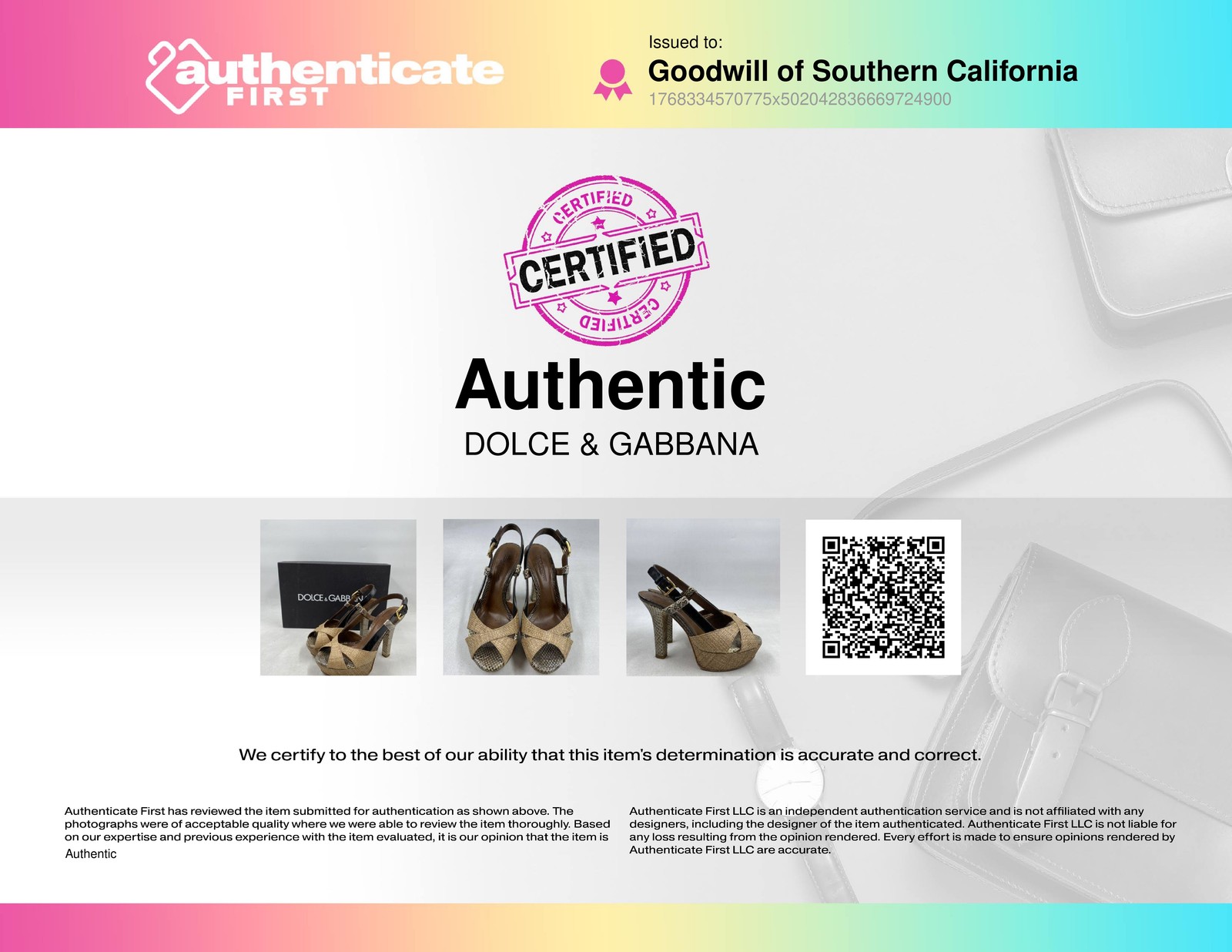 Dolce & Gabbana Beige Raffia Python Leather Platf… - image 9