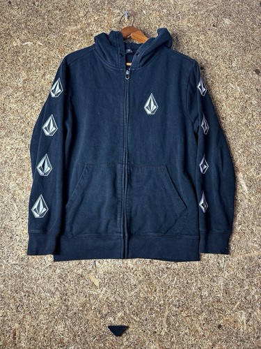 Volcom Sweater Adult Small Black And White Hoodie Skater Casual Mens - Picture 4 of 6