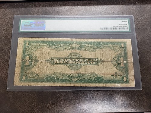 1923 FR 238* $1 Silver Certificate STAR Note Fine With Two Pinholes PMG Fine 12 - Picture 9 of 15