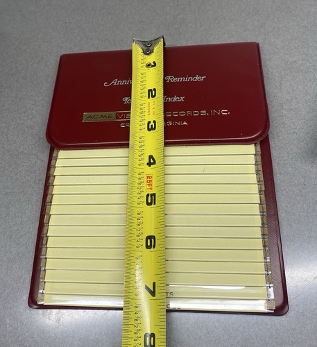 Vintage Acme Visible Telephone Number Business Card Birthday File Folder Book - Picture 5 of 6
