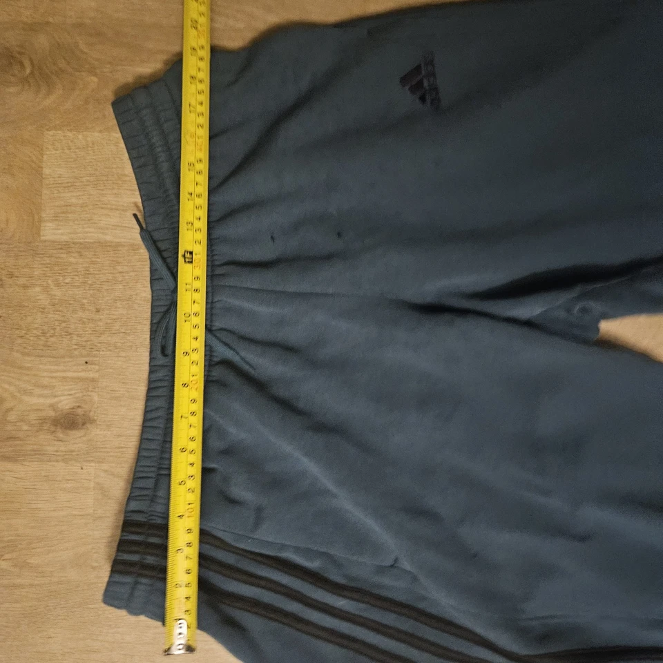 Pantalones Adidas Para Hombre 4XL Negros Forrados de Vellón Joggers Tres Rayas Logo Atlético Foto 3 de 4