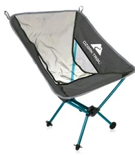 Ozark Trail Ultra-lightweight Backpacking Chair with Carry Bag, Turquoise Sea...