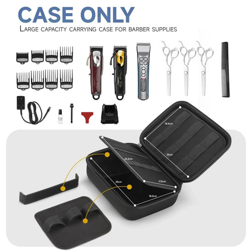 Estuche rígido de accesorios de peluquero para cortapelos, sopa de peluquero de corte de pelo para hombre - Imagen 2 de 5