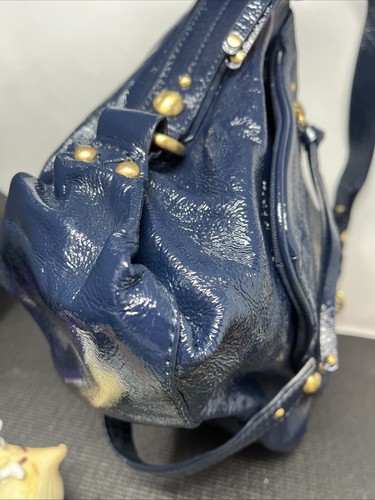 THE SAK Purse Federal Blue Patent Leather  Medium Shoulder Bag - Picture 11 of 20