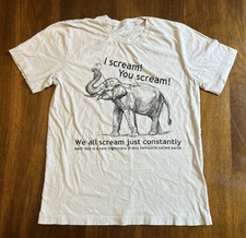 Obvious Plant “I Scream! You Scream!” Shirt - Size: Small / Medium