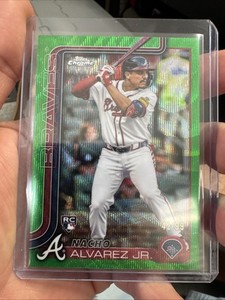 2025 Topps Chrome Nacho Alvarez Jr. #75 /99 Green Wave RC