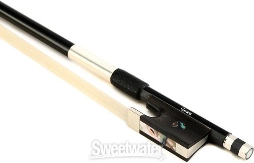 GEWA Carbon Violin Bow, Full-lined Nickel - 1/2 Size - Picture 3 of 4