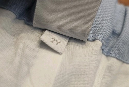 Pepa London Boys Sailor Suit Shorts Top Set Size 2Y Light Blue Linen Blend - Picture 15 of 15
