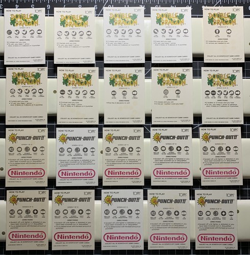 1989 Topps Nintendo Game Packs Complete Sticker + Scratch-Off Set - SOME WAX - Picture 3 of 12