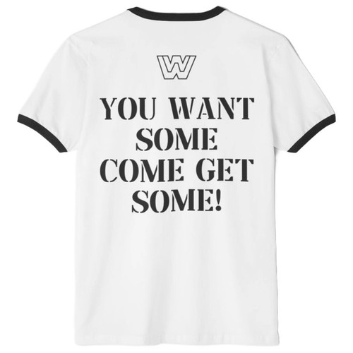 John Cena Come Get Some Chaingang Soldier White Ringer T-shirt - Picture 6 of 6