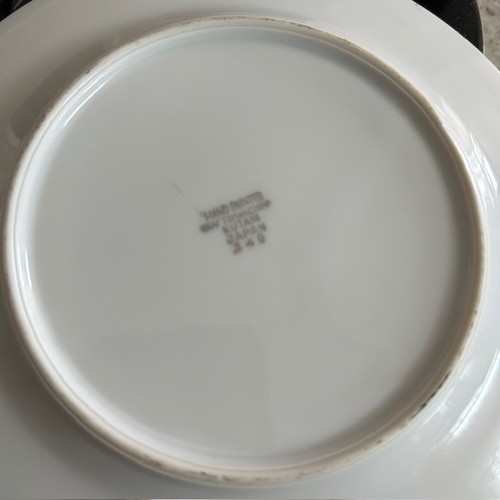 Craftsman Kutani Japan 4 Black Dragon Salad Plates Platinum 7.25" circa 1948 - Picture 4 of 4